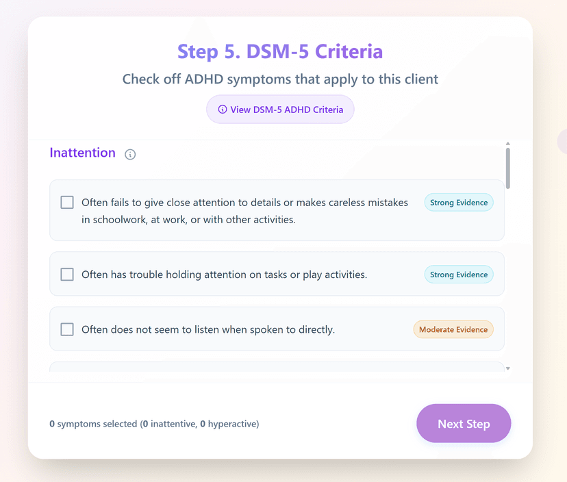 Jelly MVP Demo - Clinical Psychology Assessment Tool